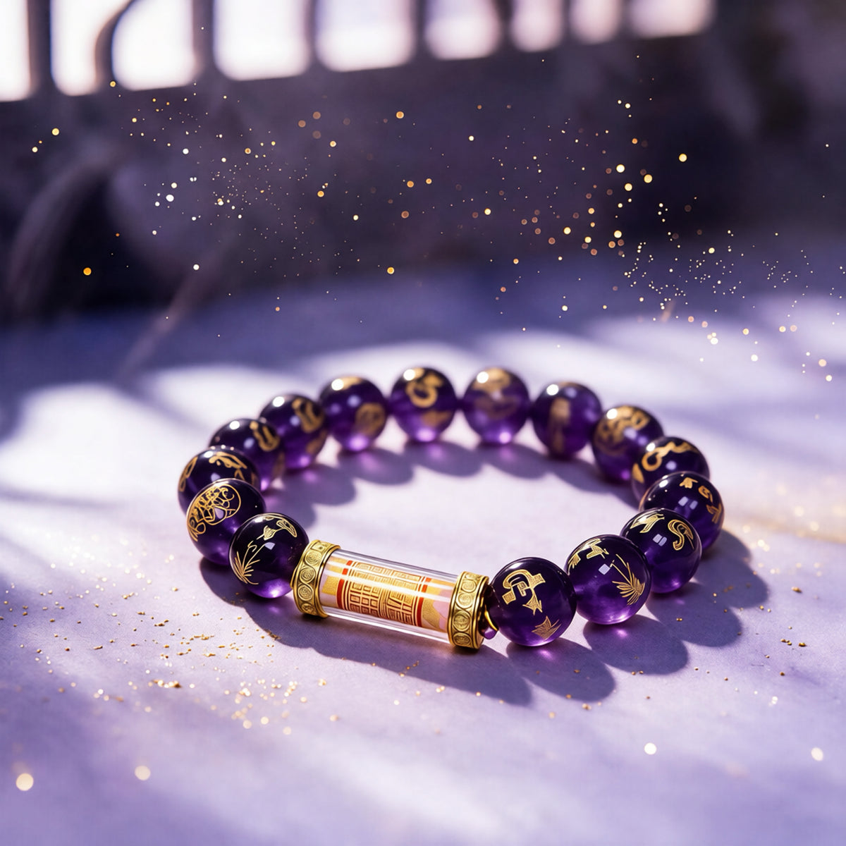 Feng Shui Purple Guardian Bracelet | Protection Charm