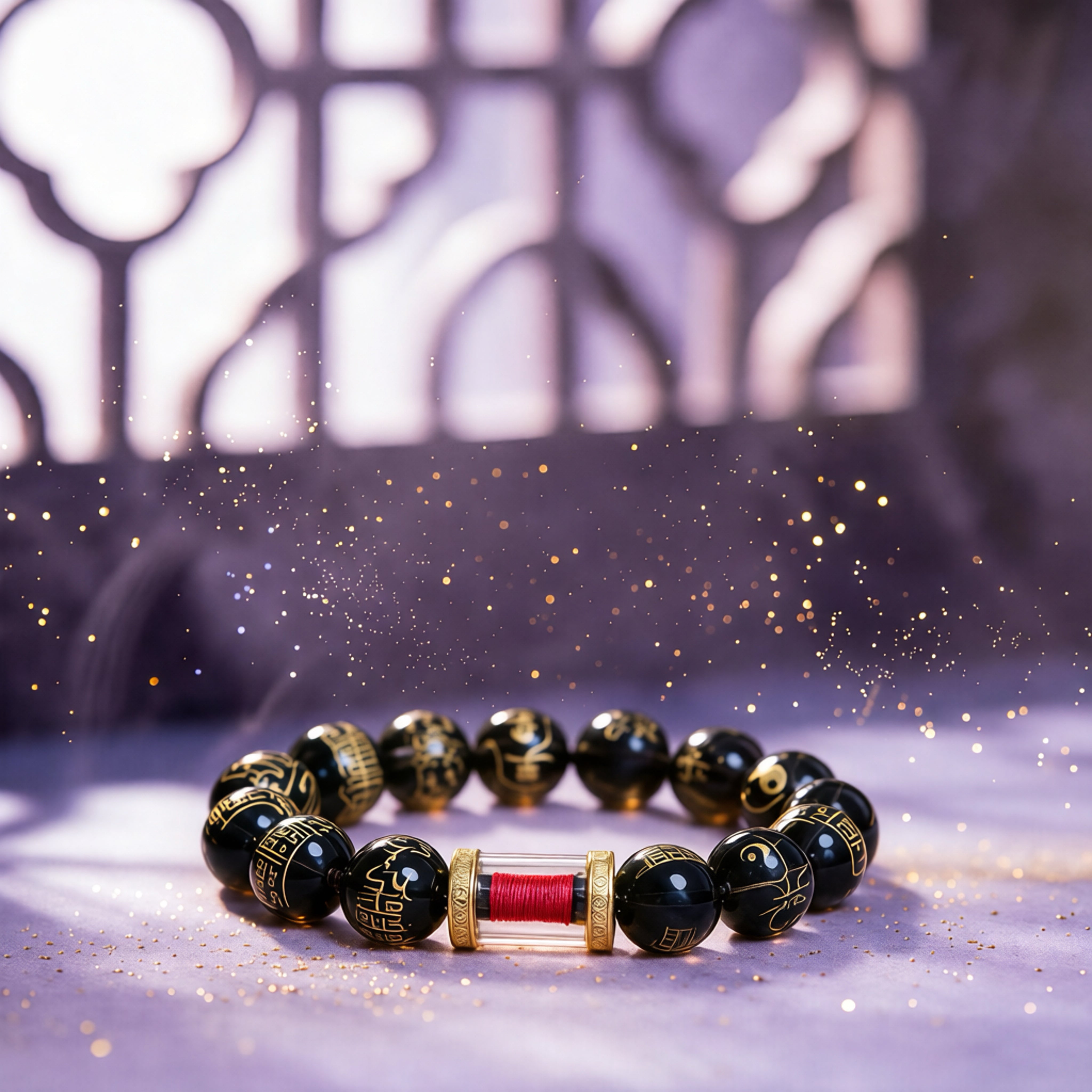 Sixteen Wealth Sacred Seals Bracelet | Feng Shui Wealth Jewelry