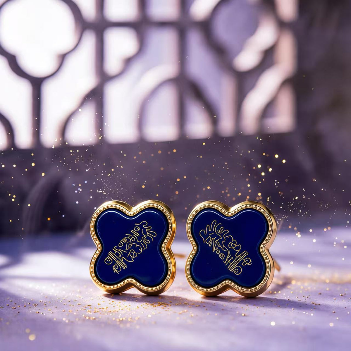 Feng Shui Four Leaf Clover Wealth Earrings | Prosperity Charm