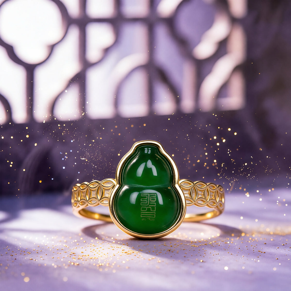 Feng Shui Gourd Copper Coin Ring | Wealth Protection Charm