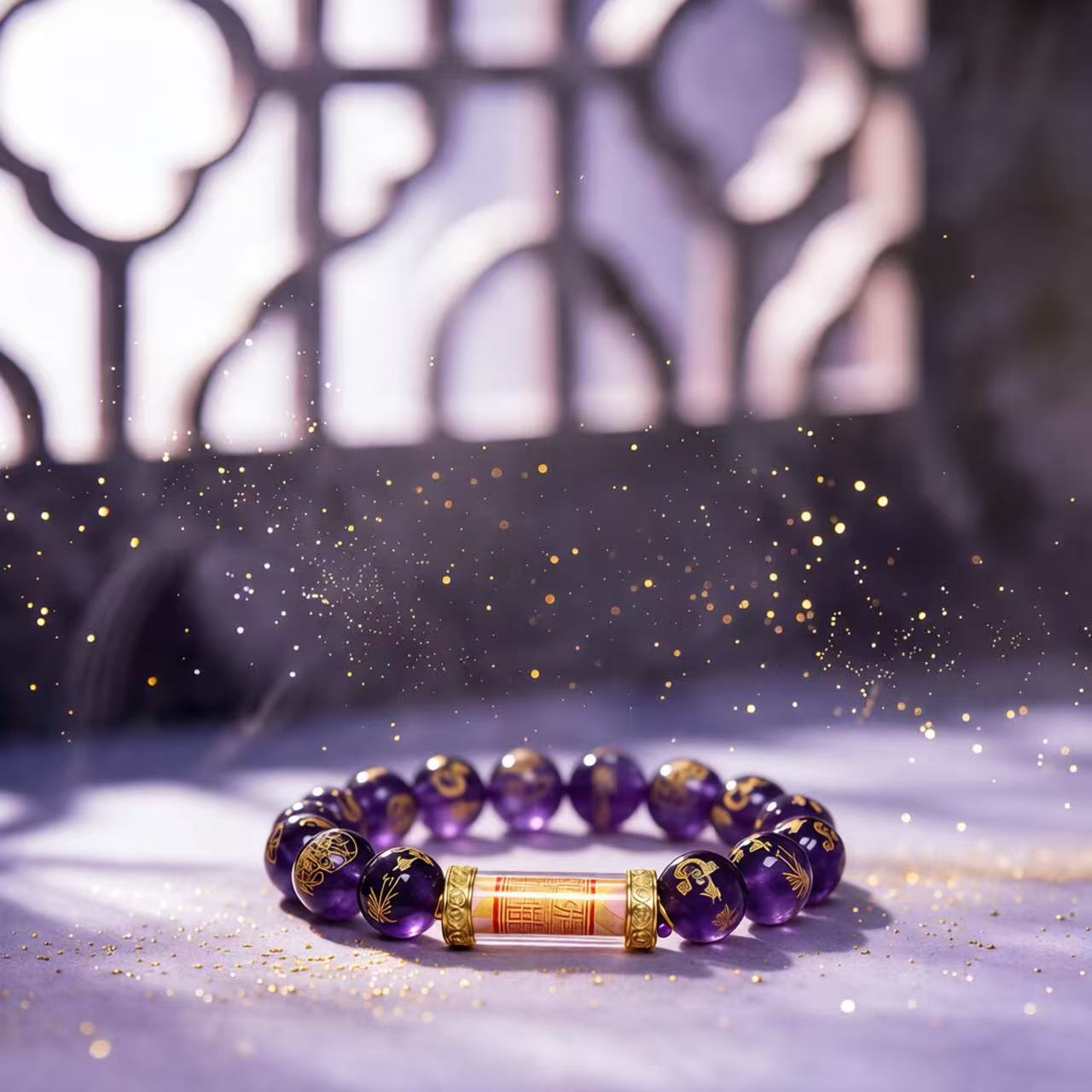 Feng Shui Purple Guardian Bracelet | Protection Charm