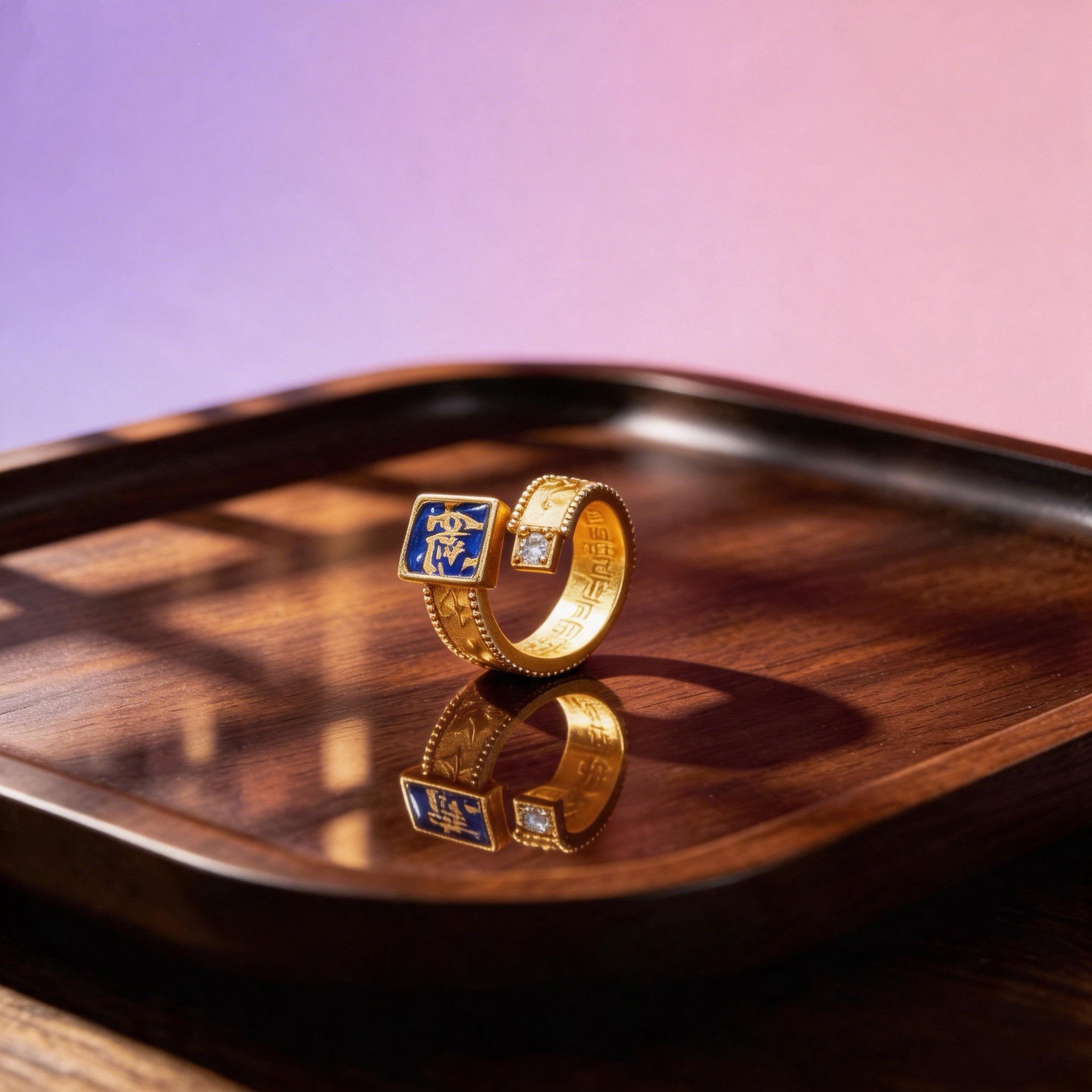 Vajrasattva Heart Mantra Ring