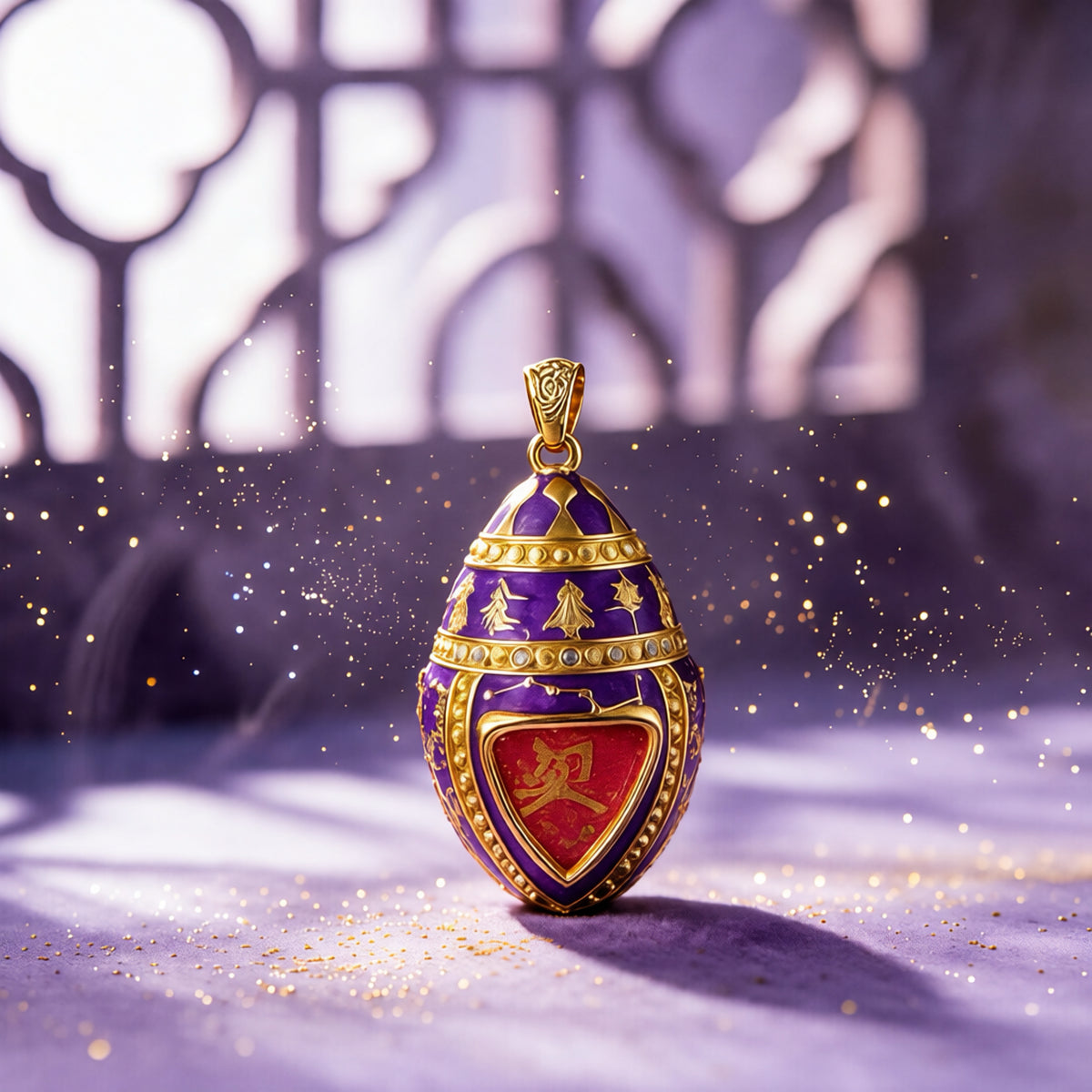 Feng Shui Purple Aura Gau Pendant | Spiritual Protection Jewelry