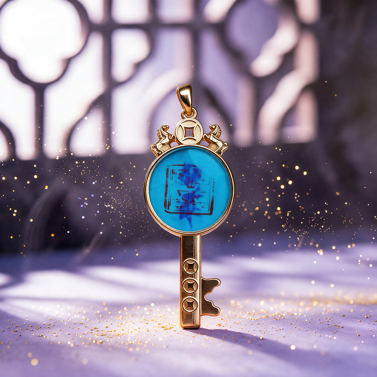 Ziwei Dragon Key Talisman | Feng Shui Wealth Jewelry