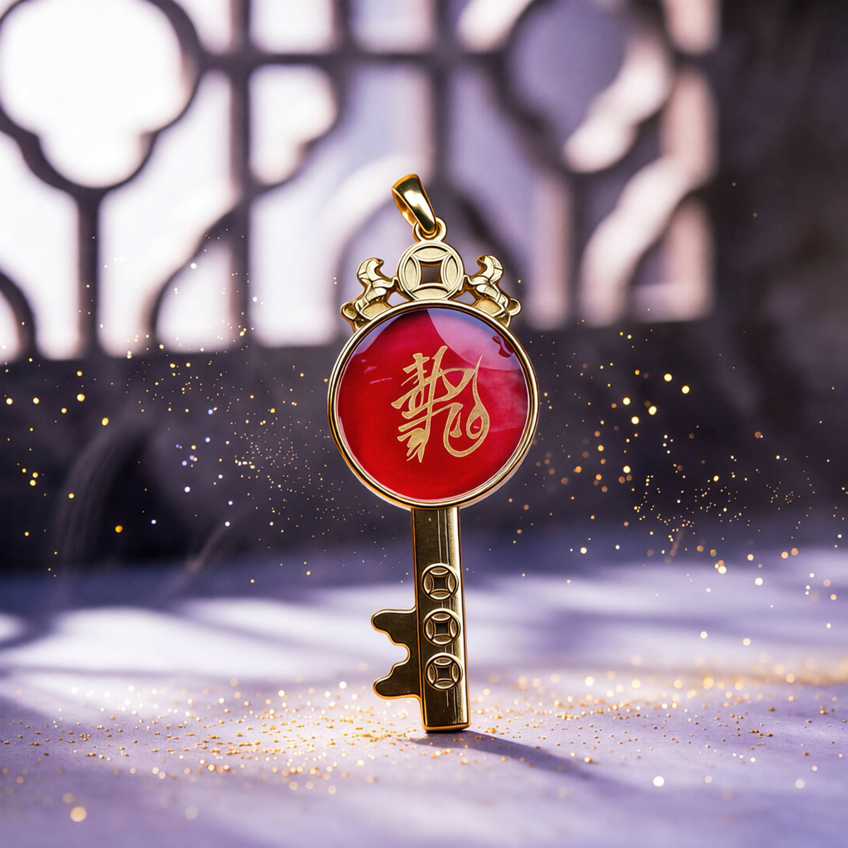 Ziwei Dragon Key Talisman | Feng Shui Wealth Jewelry