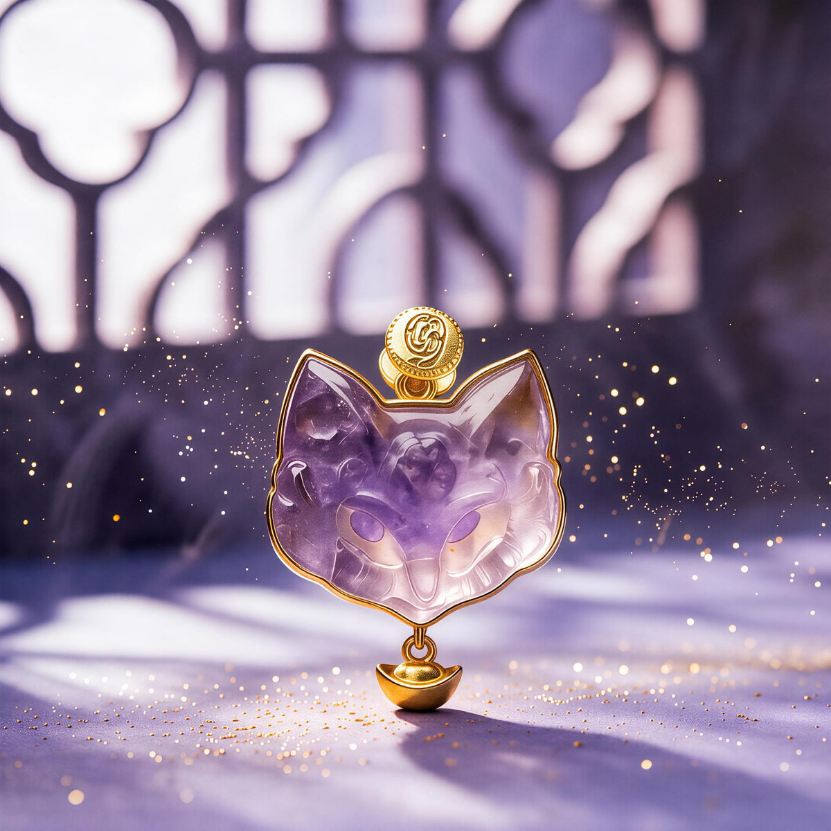 Amethyst Talisman Pendant | Feng Shui Protection Jewelry